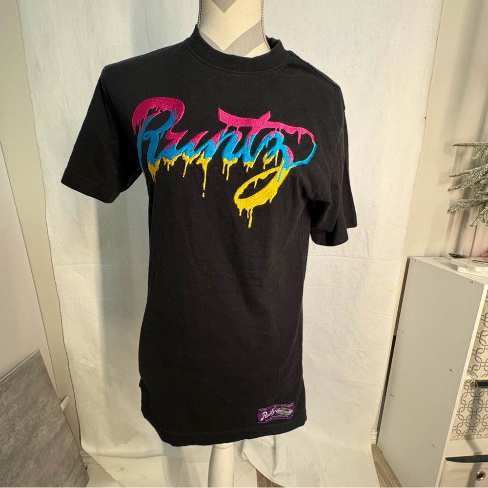 Bravado Black Tee with Colorful Graphic